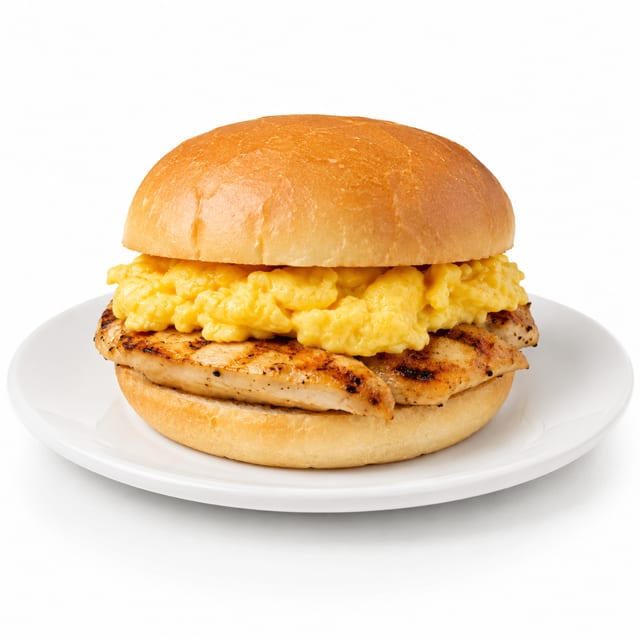 Egg & Chicken Sandwich.