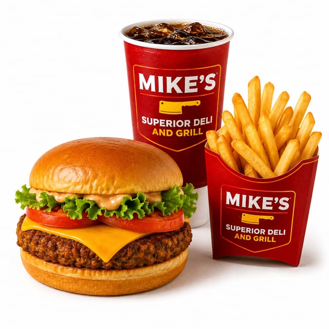 Veggie Patty Burger Meal.