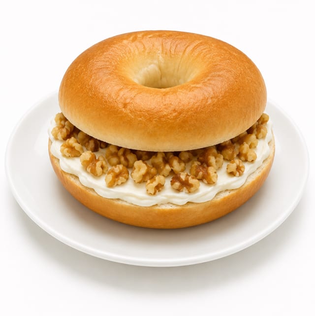 Cream Cheese & Walnuts.