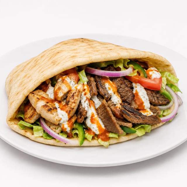 Chicken & Lamb Pita.