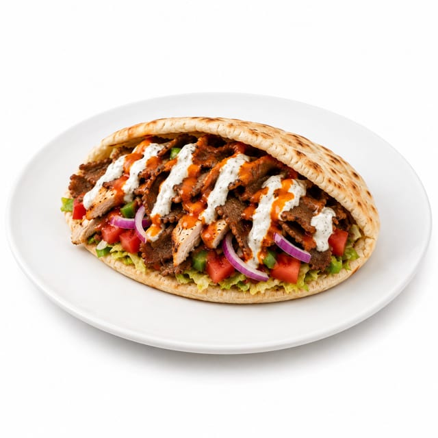 Chicken & Lamb Pita.
