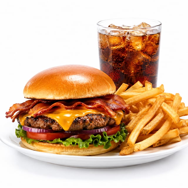 Bacon Cheeseburger Meal.