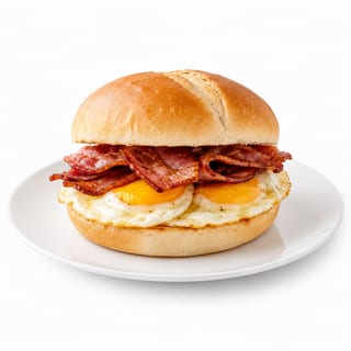 Egg & Beef Bacon Sandwich