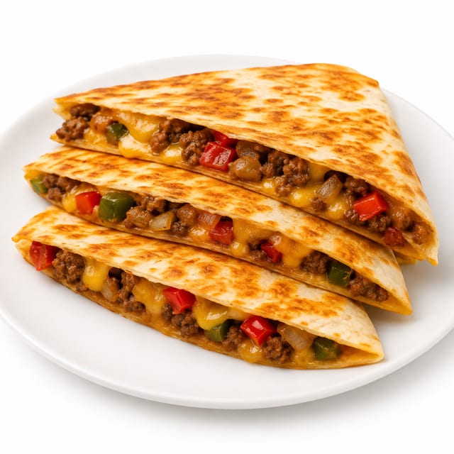 Quesa Burger Quesadilla.